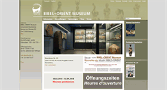 Desktop Screenshot of bible-orient-museum.ch